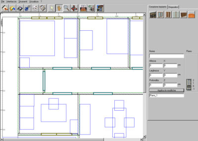 Extravision3D Impianti Sicurezza - Pianta palazzina demo