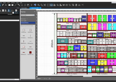 Planogram 3D - Visualizzazione 2D dello scaffale progettato